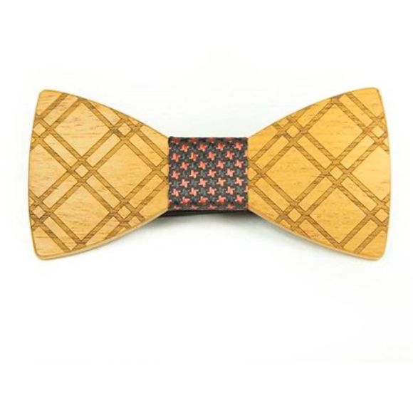 COPY - Gorgeous Wood Bowtie Modgoo Red & black - Picture 2 of 6